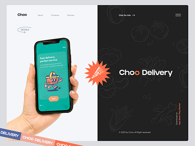Choo Delivery app branding delivery delivery app food food app mobile product design