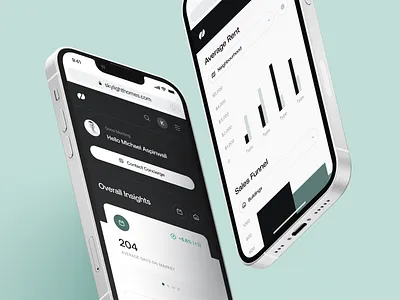 Skylight - (Mobile) Property Management Dashboard app branding clean clean ui ux apple dark light design app dashboard data visualisation finance fintory graphs charts numbers insights leasing management property property management rental revenue tables lists ui user interface ux