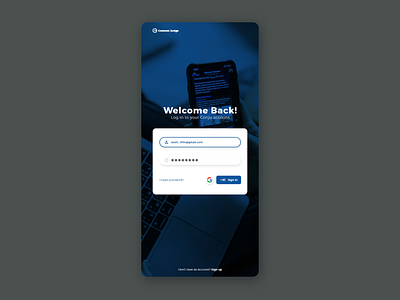 Mobile App Login Page (Content Judge) app branding design mobile ui ux