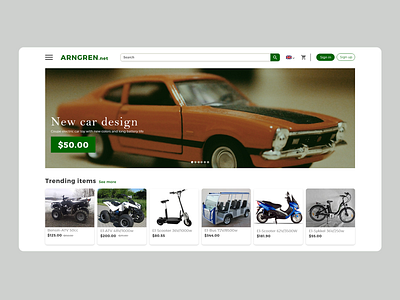 Arngren Website Redesign branding design ui ux web