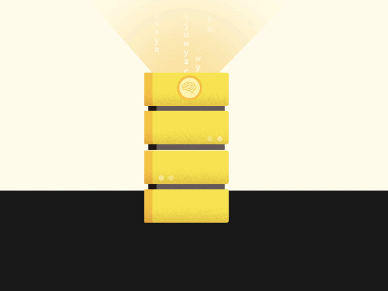 Big Data Server ai animation artificial artificialintelligence data endless gif intelligence loop looped server