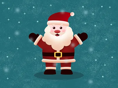 Santa Illustration christmas illustration flat art santa claus vector art