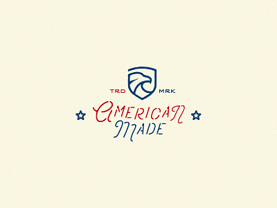 American Made branding custom type design icon identity lettering logo type type design typography wordmark