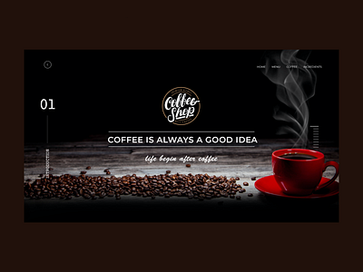 coffee shop website design cleandesign coffeeshop design interaction design minimal trending ui uiux ux webdesign website website concept website design