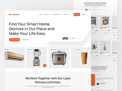 CASALOKA - Smart Home Devices Website Marketplace design dribbble figma furniture hometools marketplace productdesign shop tools ui uidesign webdesign website websitedesign