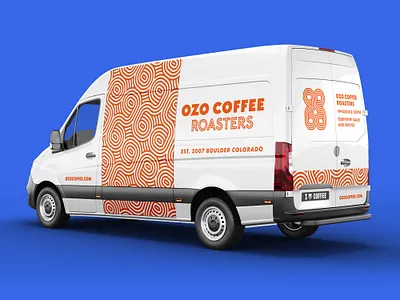 OZO Coffee Delivery Wrap branding car coffee delivery design system truck van vehicle vinyl wholesale wrap