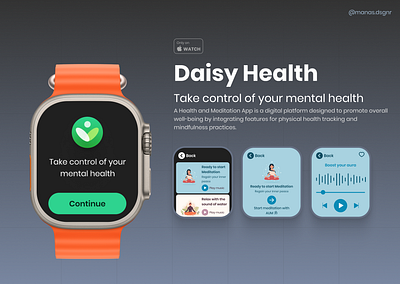 Daisy Health - Apple watch app apple watch apple watch design apple watch ui design fitness health ui design fitness watch app health app ui health app watch ui health apple watch uiux user experience user interface watch design ui