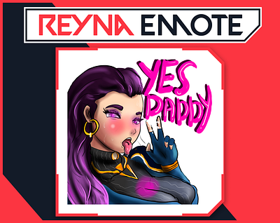 REYNA Emote from Valorant for Streamer / Twitch Emotes anime emotes emote twitch twitch badges twitch emote twitch graphic valorant