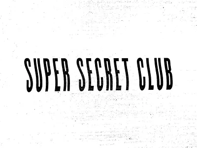 supersecretclub logotype alien conspiracy lettering logo logotype scan texture