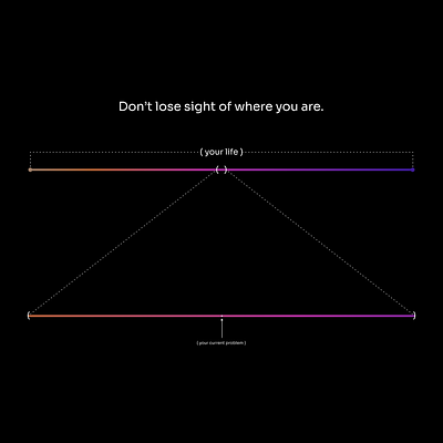 Don t lose sight of where you are design illustration vector