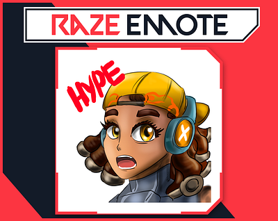 RAZE Emote from Valorant for Streamer / Twitch Emotes anime emotes emote twitch twitch badges twitch emote twitch graphic valorant