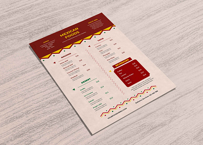 Mexican Food Menu Template Design 2020 design free free mockup latest mockup new premium psd psd mockup