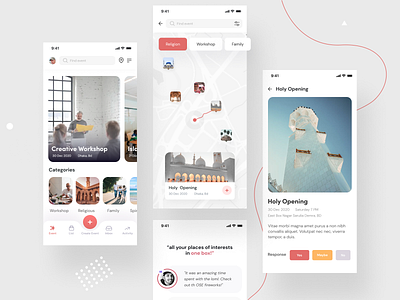 Event networking app ui booking event event app event book event booking event branding events map trend trending design trending ui user profile