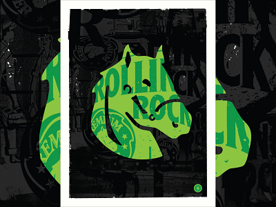 Rolling Rock Posters beer beer art screen print screenprint