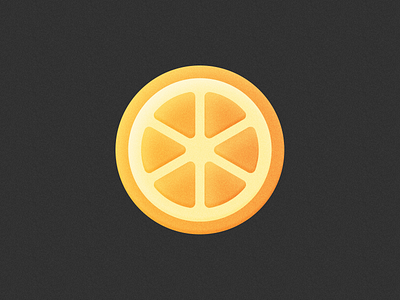Orange! brand branding fruit icon illustration logo logo design mark noise symbol texturde