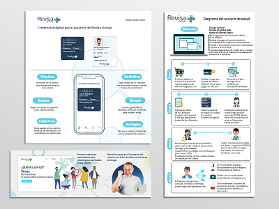 Infografias Revisa Group branding design flat illustration illustrator infographic logo vector