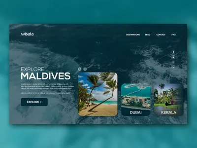 WISATA - Travel Company Website UI design ui ux