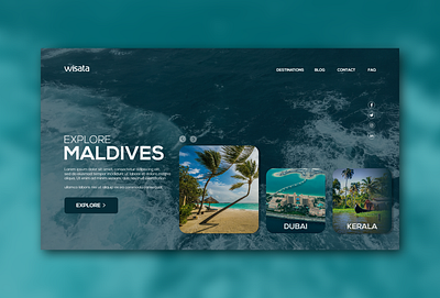 WISATA - Travel Company Website UI design ui ux