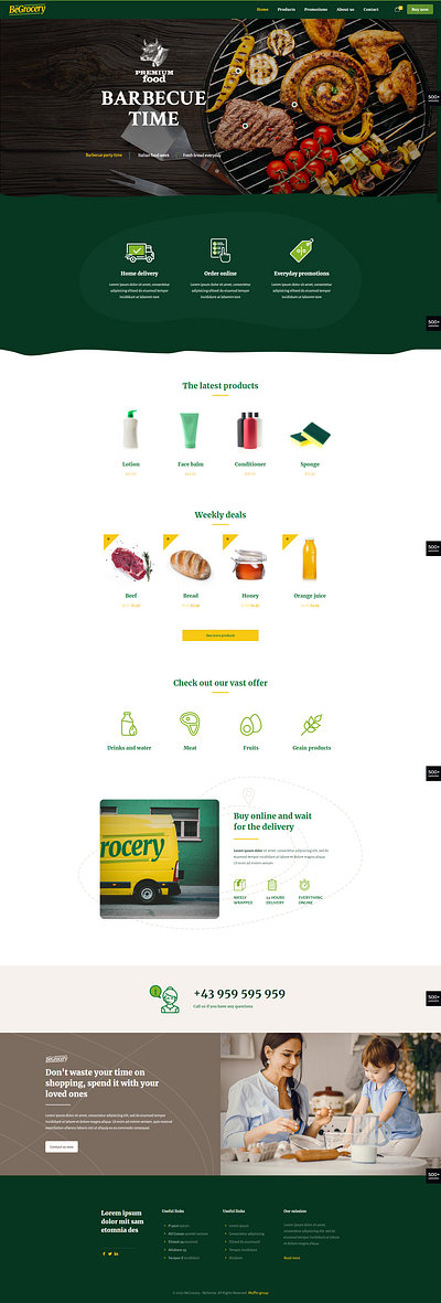 BeGrocery Betheme branding design graphic design icon logo typography ui ux web website