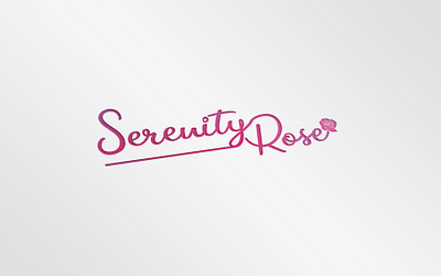 Serenity Rose Logo branding design icon lettering logo logo design typography vector