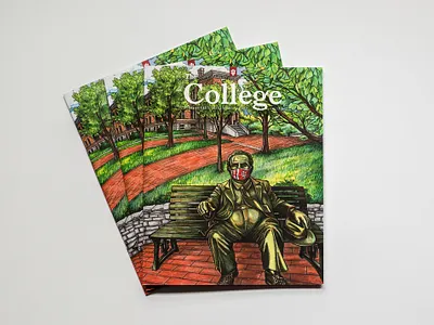 The College Magazine 2020 - Cover design illustration publication stationary design