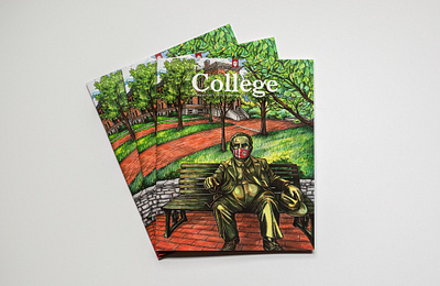 The College Magazine 2020 - Cover design illustration publication stationary design