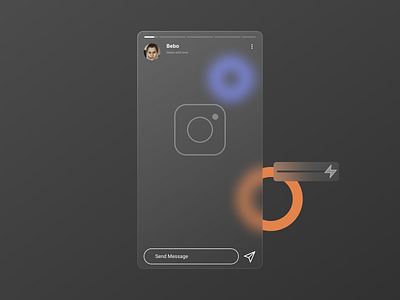 Instagram stories adobe illustrator design designinpiration glassmorphism instagram instagram stories interface ui uidesign ux