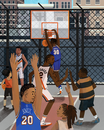 Knicks vs. Clippers basketball clippers illustration illustrator knicks procreate sports