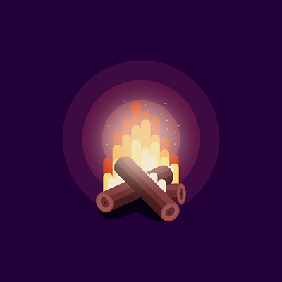 bonfire bonfire branding design fire icon illustration logo sketch typography vector