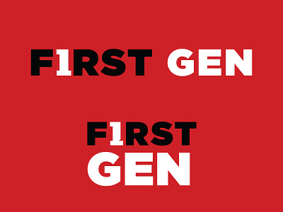 Texas Tech University First Gen Logo 2 branding college education first gen logo logotype texas tech typography university