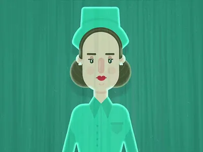 Ratched animation2d character design flat design gif animated illustration illustration vector motion design motiongraphics ratched
