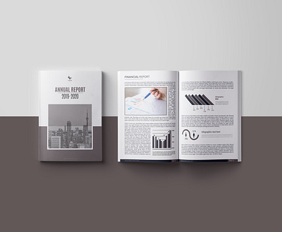 "ANNUAL REPORT (2019-2020)" adobe illustrator adobe indesign annual report design booklet design branding brochure brochure design brochure mock up brochure mockup business brochure design color idea company profile design design design idea