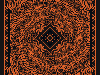 Rodeo bulls rodeo tessellation