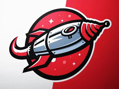 Rocketship Mascot Logo astronaut astronomy dasedesigns elon musk esports gaming identity design illustration logo design logo illustration retro rocket logo rocketship rocketship logo spaceship sports logo steampunk