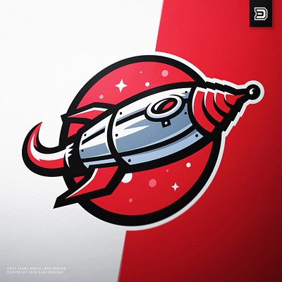 Rocketship Mascot Logo astronaut astronomy dasedesigns elon musk esports gaming identity design illustration logo design logo illustration retro rocket logo rocketship rocketship logo spaceship sports logo steampunk