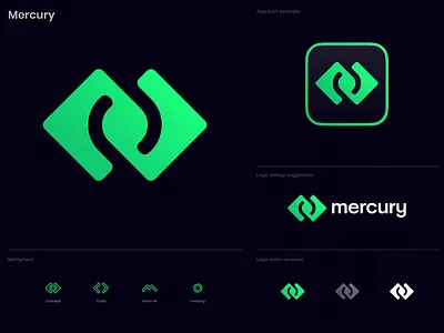 Mercury Unused Logo blockchain brackets branding code crypto for sale identity loading logo premade programming unused