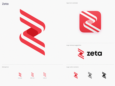 Zeta Unused Logo branding dna for sale identity letter z logo mark molecule premade sign unused