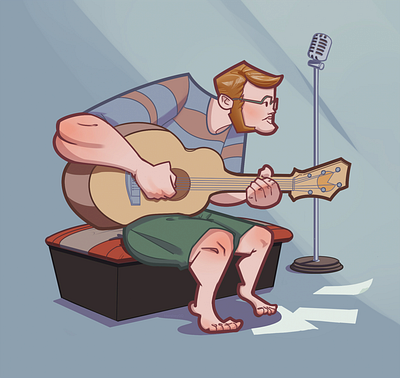 Jesse art character character design design art guitar illustration