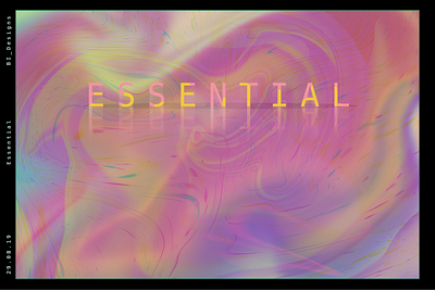 Essentially Swirling abstract design gradient manipulation photoshop poster