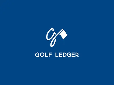 Golf Ledger design golf golfer golfing logo