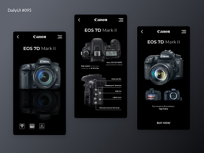 Daily UI #095 - Product Tour canon daily 100 challenge daily ui 95 dailyui dailyuichallenge design product tour ui