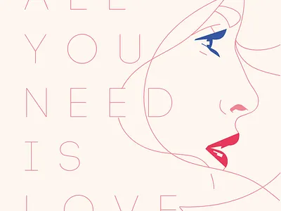 Quote post with beauty woman portrait character flat girl illustration poster vector vectorillustration