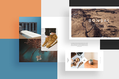 bonsai - layout aesthetic branding clean creative hipster keynote layout powerpoint presentation simplicity