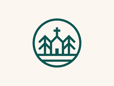 Church in the Woods Logo church church branding church logo forest logo tree logo trees woods