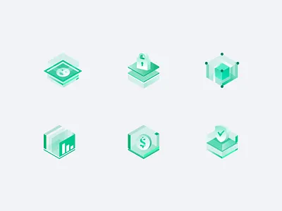 science technology illustration 2.5d icon illustration ui