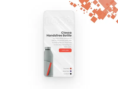 Bottle Product Design about bottle branding clean design flat material minimal modern product product design soft ui ux