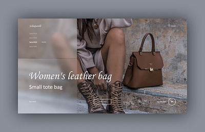 Сoncept bag design ui web