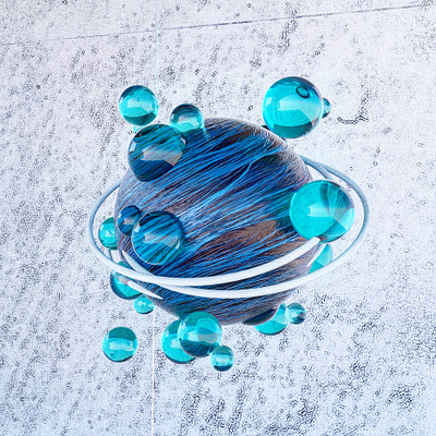 Bubbles cinema4d motion design spheres