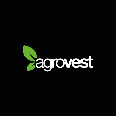 Agrovest branding design logo vector