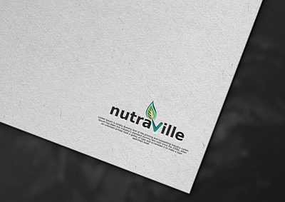 NUTRAVILLE art branding design flat icon illustration illustrator logo minimal ui vector